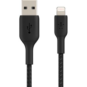 Belkin Boost↑Charge™ Braided Lightning naar USB kabel - 2 meter - Zwart