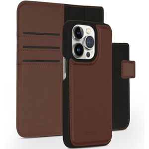 Accezz Premium Leather 2 in 1 Wallet Bookcase voor de iPhone 14 Pro - Bruin