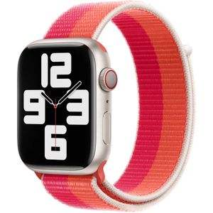 Sport Loop Band voor de Apple Watch Series 1-9 / SE - 38/40/41 mm - Nectarine/Pelony