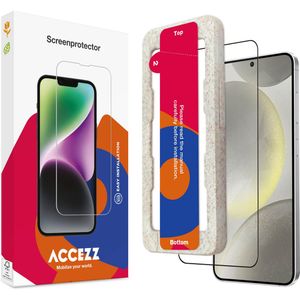 Accezz Gehard Glas Full Cover Screenprotector met applicator voor de Samsung Galaxy S24 / S25