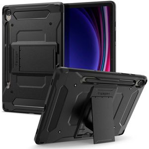 Spigen Tough Armor Pro Backcover voor de Samsung Galaxy Tab S9 - Zwart