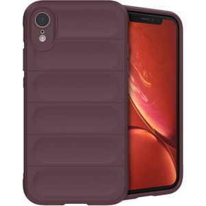 iMoshion EasyGrip Backcover voor de iPhone Xr - Aubergine