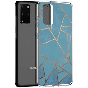 iMoshion Design hoesje voor de Samsung Galaxy S20 Plus - Grafisch Koper / Blauw