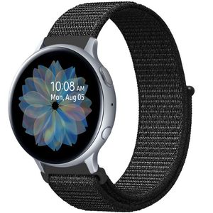 iMoshion Nylon bandje voor de Samsung Galaxy Watch 40/42mm / Active 2 42/44mm / Watch 3 41mm - Zwart