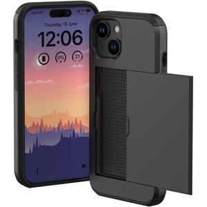 imoshion Backcover met pasjeshouder voor de Apple iPhone 15 - Zwart