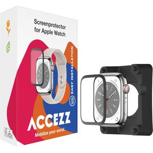 Accezz Screenprotector met applicator voor de Apple Watch Series 7-9 - 45 mm