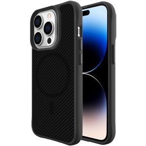 iMoshion Rugged Hybrid Carbon Case met MagSafe voor de iPhone 14 Pro - Zwart