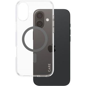 CARE by PanzerGlass Urban Combat Case MagSafe voor de Apple iPhone 16 Plus- Transparant / Blauw
