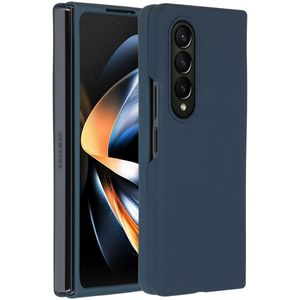 Accezz Liquid Silicone Backcover voor de Samsung Galaxy Z Fold 4 - Donkerblauw