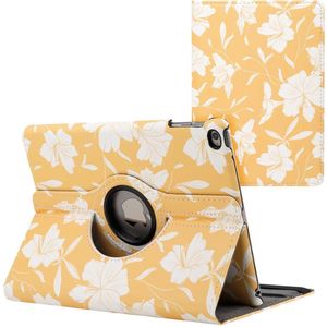 imoshion 360° Draaibare Design Bookcase voor de iPad 6 (2018) / iPad 5 (2017) / Air 2 (2014) / Air 1 (2013)- Yellow Flowers