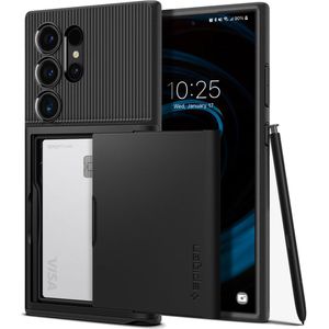 Spigen Slim Armor CS Backcover voor de Samsung Galaxy S24 Ultra - Black