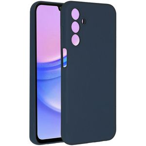 Accezz Liquid Silicone Backcover voor de Samsung Galaxy A15 (5G/4G) - Donkerblauw