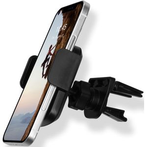 Accezz Telefoonhouder auto voor de iPhone 15 Pro Max - Verstelbaar - Universeel - Ventilatierooster - Zwart