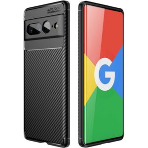 iMoshion Carbon Softcase Backcover voor de Google Pixel 7 Pro - Zwart