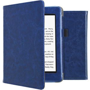 iMoshion Vegan Leather Bookcase voor de Amazon Kindle Paperwhite 4 - Donkerblauw