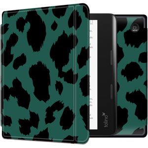 iMoshion Design Slim Hard Case Sleepcover met stand Kobo Sage / Tolino Epos 3 - Green Panther