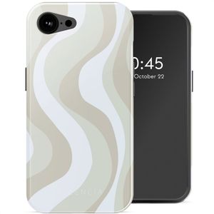 Selencia Vivid Backcover met MagSafe voor de Apple iPhone 16e - Desert Waves Beige