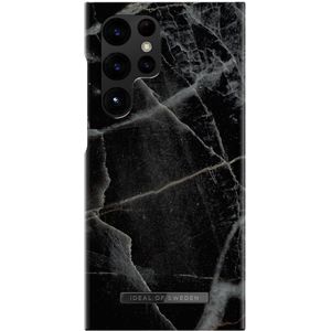 iDeal of Sweden Fashion Backcover voor de Samsung Galaxy S23 Ultra - Black Thunder Marble