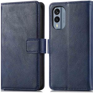 imoshion Luxe Bookcase voor de Nokia X30 - Donkerblauw