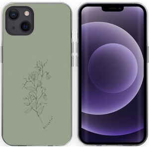 imoshion Design hoesje voor de Apple iPhone 13 - Floral Green