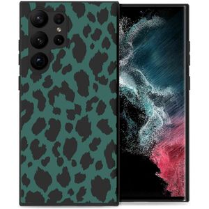 imoshion Design hoesje voor de Samsung Galaxy S23 Ultra - Luipaard - Groen / Zwart