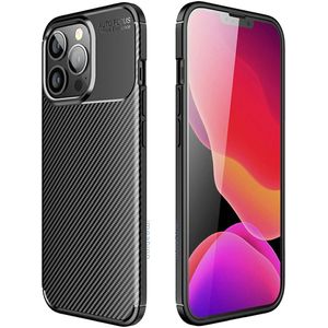 iMoshion Carbon Softcase Backcover voor de iPhone 13 Pro Max - Zwart