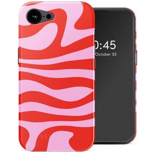 Selencia Vivid Backcover met MagSafe voor de Apple iPhone 16e - Dream Swirl Pink