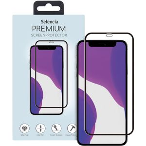 Selencia Gehard Glas Premium Screenprotector voor de iPhone 12 (Pro) - Zwart