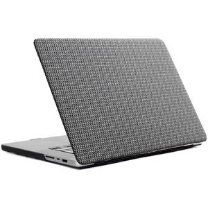 Selencia Geweven Cover voor de MacBook Pro 14 inch (2021) / Pro 14 inch (2023) M3 chip - A2442 / A2779 / A2918 - Grijs