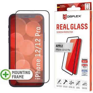 Displex Screenprotector Real Glass Full Cover voor de iPhone 12 (Pro)