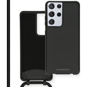 imoshion Color Backcover met afneembaar koord voor de Samsung Galaxy S21 Ultra - Zwart