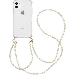 iMoshion Backcover met koord + armband - Parels voor de iPhone 11 - Transparant