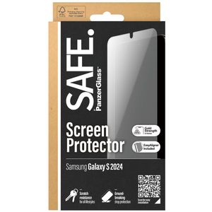 PanzerGlass SAFE Ultra-Wide Fit Screenprotector Refresh incl. applicator voor de Samsung Galaxy S24