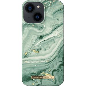 iDeal of Sweden Fashion Backcover voor de iPhone 13 Mini - Mint Swirl Marble