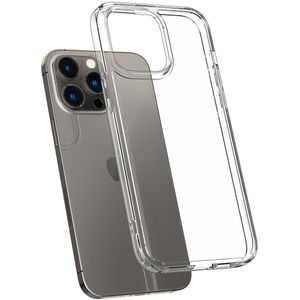 Spigen Crystal Hybrid Backcover voor de iPhone 14 Pro Max - Transparant
