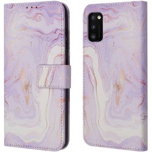 iMoshion Design Bookcase voor de Samsung Galaxy A41 - Purple Marble