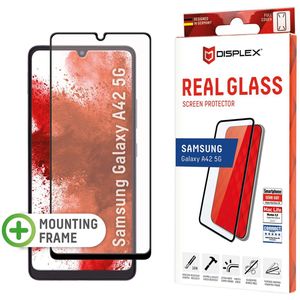 Displex Screenprotector Real Glass Full Cover voor de Samsung Galaxy A42