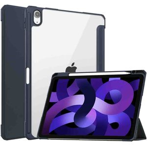 iMoshion Trifold Hardcase Bookcase voor de iPad Air 11 inch (2024) M2 / Air 5 (2022) / Air 4 (2020) - Donkerblauw