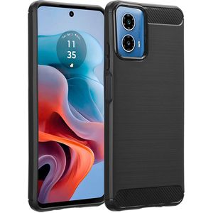 imoshion Brushed Backcover voor de Motorola Moto G34 - Zwart