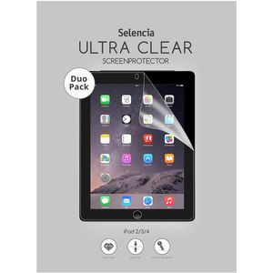 Selencia Duo Pack Ultra Clear Screenprotector voor de iPad 4 (2012) 9.7 inch / iPad 4 (2012) 9.7 inch / iPad 2 (2011) 9.7 inch