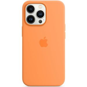 Silicone Backcover MagSafe voor de Apple iPhone 13 Pro - Marigold