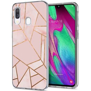 iMoshion Design hoesje voor de Samsung Galaxy A20e - Grafisch Koper / Roze