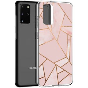 iMoshion Design hoesje voor de Samsung Galaxy S20 Plus - Grafisch Koper / Roze