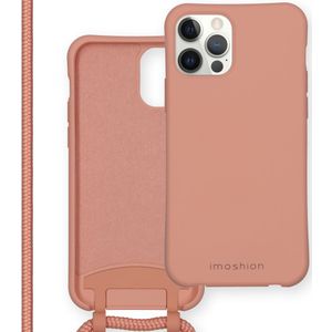 iMoshion Color Backcover met afneembaar koord voor de iPhone 12 (Pro) - Peach