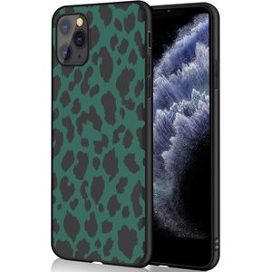 iMoshion Design hoesje voor de iPhone 11 Pro - Luipaard - Groen / Zwart
