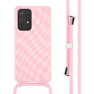 iMoshion Siliconen design hoesje met koord voor de Samsung Galaxy A53 - Retro Pink