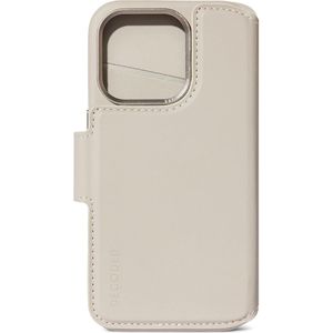 Decoded 2 in 1 Leather Detachable Wallet voor de iPhone 15 Pro - Clay