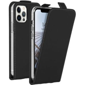 Accezz Flipcase voor de iPhone 12 (Pro) - Zwart