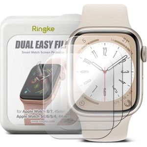 Ringke Dual Easy Screenprotector 3-pack voor de Apple Watch 44mm / 45mm