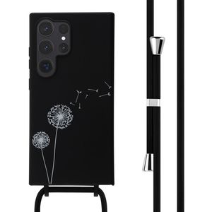 iMoshion Siliconen design hoesje met koord voor de Samsung Galaxy S24 Ultra - Dandelion Black